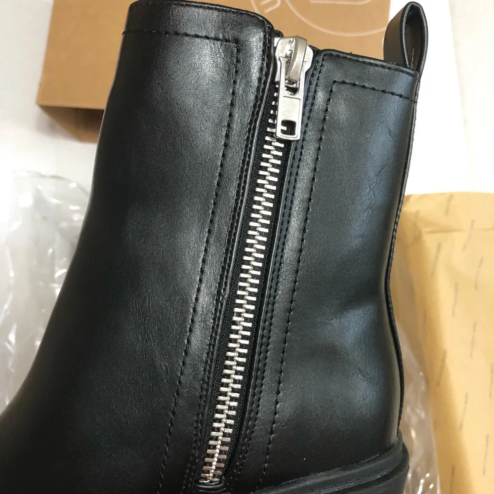 NWT Urban Outfitters Zip-Up boot black (8) - Picture 12 of 14